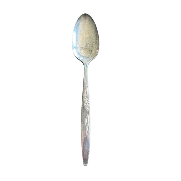 Vintage Oneida Community Silverplate Enchantment Gentle Rose 1960 Teaspoon - Picture 1 of 3